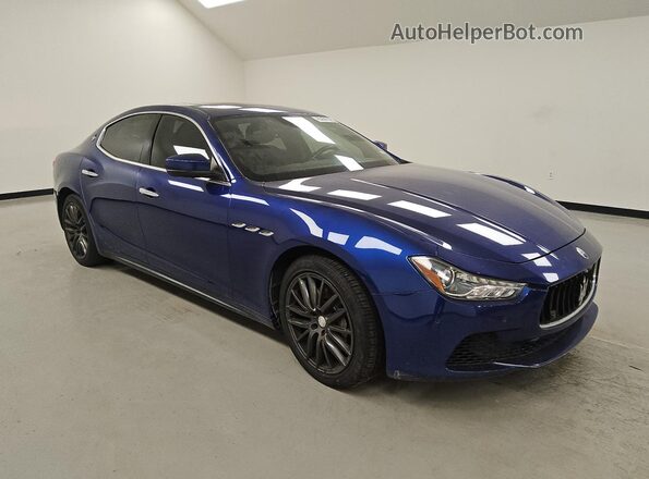 ZAM57XSA3H1242332 2017 MASERATI GHIBLI Синий 
