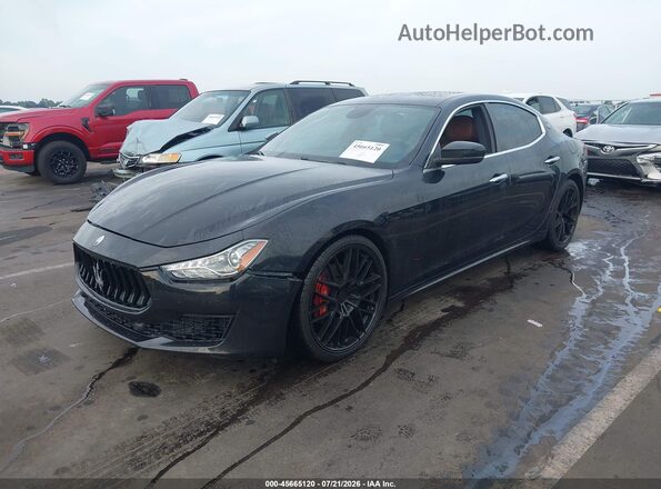 ZAM57XSA6J1300374 2018 MASERATI GHIBLI Черный Передняя левая четверть
