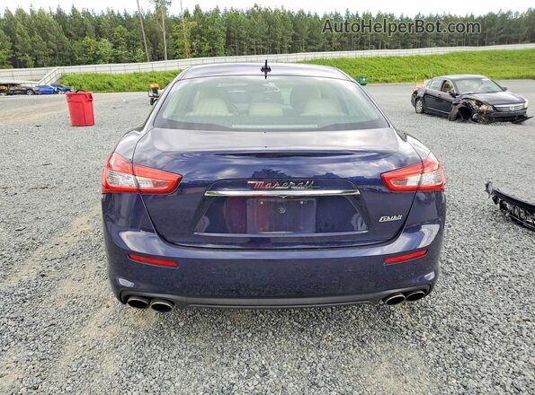 ZAM57XSA8J1290916 2018 MASERATI GHIBLI Blue Rear view