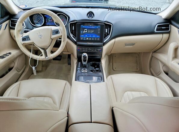 ZAM57XSA8J1290916 2018 MASERATI GHIBLI Blue Dashboard view