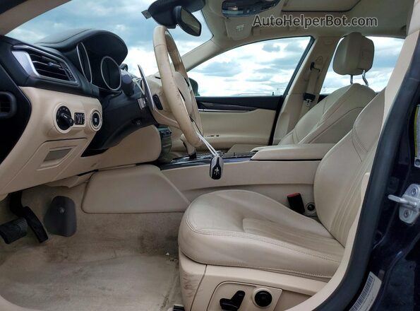 ZAM57XSA8J1290916 2018 MASERATI GHIBLI Blue Front interior view