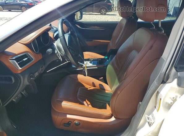 ZAM57XSA9G1175413 2016 MASERATI GHIBLI White Vista interior delantera