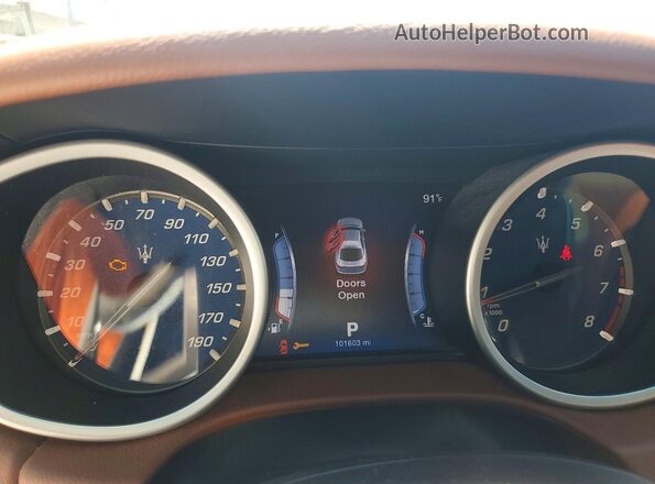 ZAM57XSA9G1175413 2016 MASERATI GHIBLI White Vista del cuadro de instrumentos