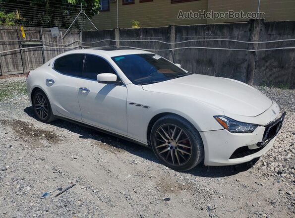 ZAM57XSA9G1175413 2016 MASERATI GHIBLI White Delantero derecho