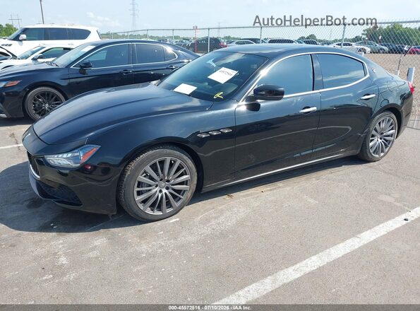 ZAM57XSAXH1242750 2017 MASERATI GHIBLI Black Front left