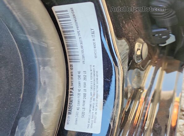 ZAM57XSL4M1362779 2021 MASERATI GHIBLI Black Vista del compartimento del motor