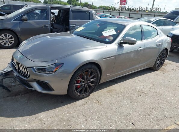 ZAM57XSSXL1349914 2020 MASERATI GHIBLI Gray Առջևի ձախ երեք քառորդ տեսարան