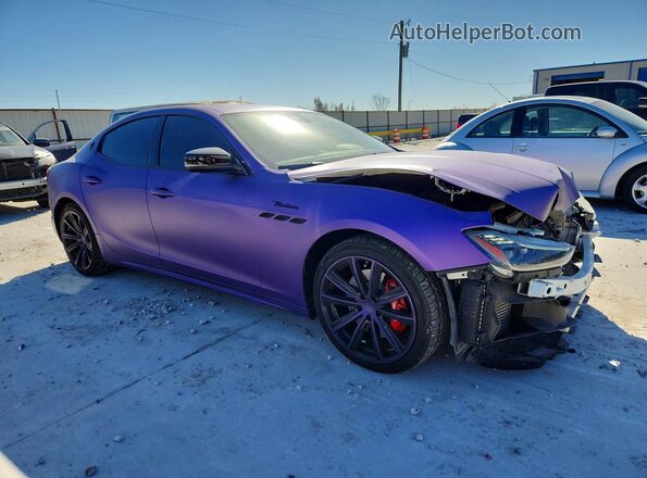 ZAM57YSM3N1388967 2022 MASERATI GHIBLI Purple Front right