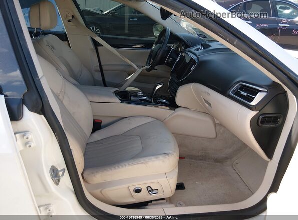 ZAM57YSM6N1385660 2022 MASERATI GHIBLI White Սալոնի դիմացի տեսք
