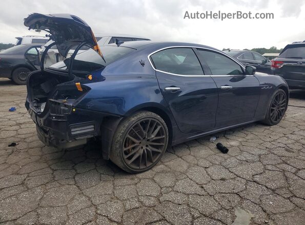 ZAM57YSM6N1389689 2022 MASERATI GHIBLI Blue Trasero derecho