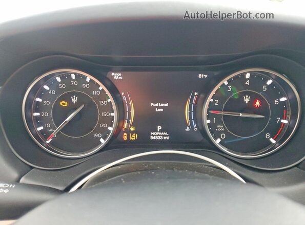 ZAM57YSM6N1389689 2022 MASERATI GHIBLI Blue Vista del cuadro de instrumentos