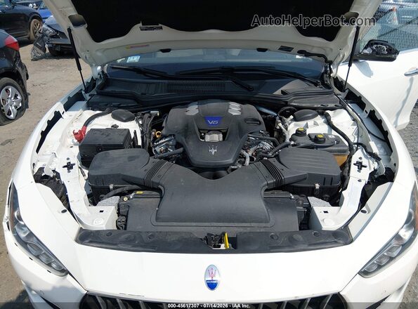 ZAM57YTA3L1345103 2020 MASERATI GHIBLI White Вид ззаду
