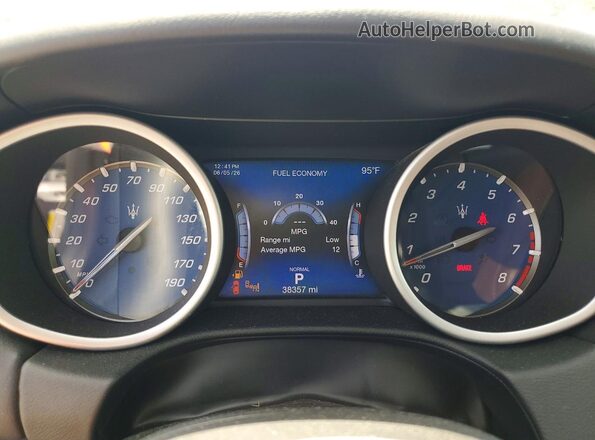 ZAM57YTA6L1355396 2020 MASERATI GHIBLI Gray ხელსაწყოთა პანელის ხედი