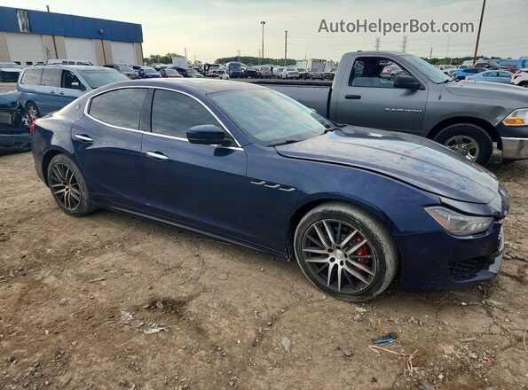 ZAM57YTAXJ1278657 2018 MASERATI GHIBLI Blue Front right