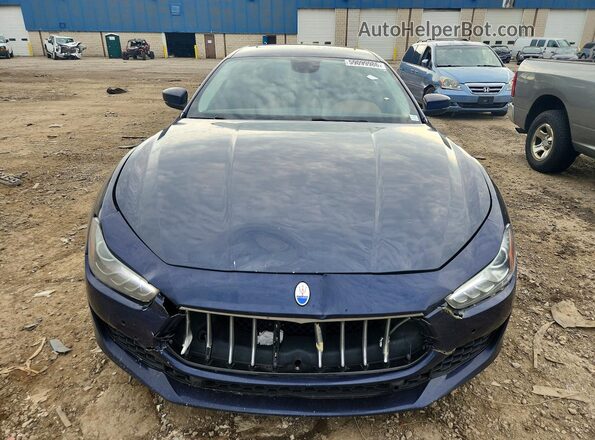 ZAM57YTAXJ1278657 2018 MASERATI GHIBLI Blue Front view