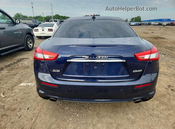 ZAM57YTAXJ1278657 2018 MASERATI GHIBLI Blue Rear view