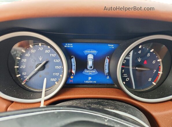 ZAM57YTAXJ1278657 2018 MASERATI GHIBLI Blue Instrument cluster view