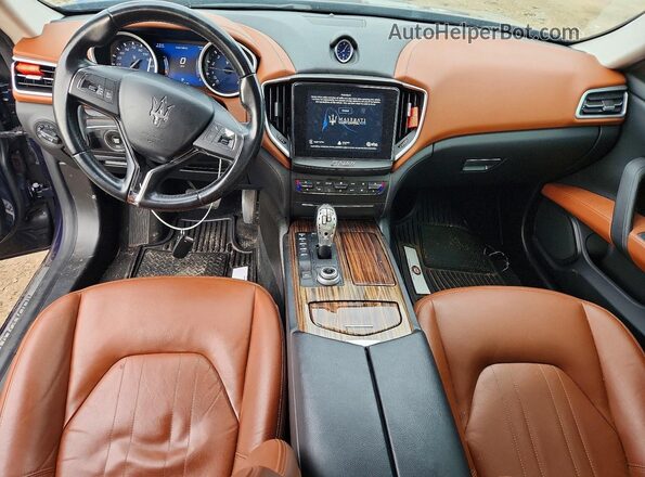 ZAM57YTAXJ1278657 2018 MASERATI GHIBLI Blue Dashboard view