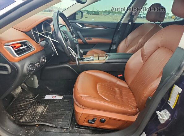 ZAM57YTAXJ1278657 2018 MASERATI GHIBLI Blue Front interior view