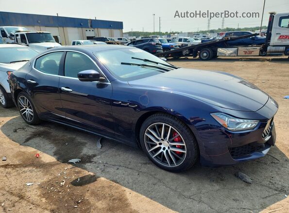 ZAM57YTAXJ1286239 2018 MASERATI GHIBLI Синий Передняя правая четверть