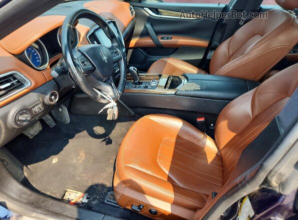 ZAM57YTAXJ1286239 2018 MASERATI GHIBLI Синий Вид салона спереди