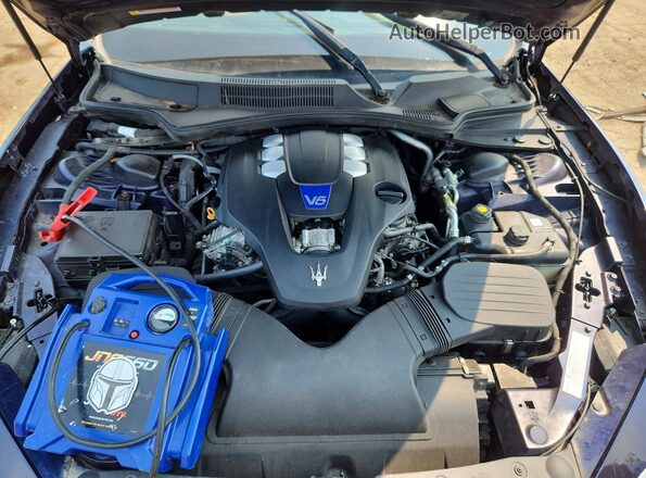 ZAM57YTAXJ1286239 2018 MASERATI GHIBLI Синий Вид задней части салона
