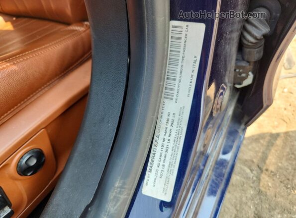 ZAM57YTAXJ1286239 2018 MASERATI GHIBLI Синий Вид подкапотного пространства