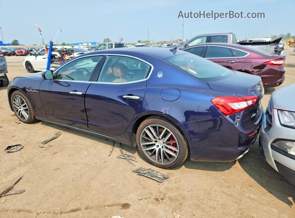 ZAM57YTAXJ1286239 2018 MASERATI GHIBLI Синий Задняя левая четверть