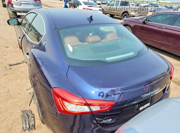 ZAM57YTAXJ1286239 2018 MASERATI GHIBLI Синий Вид сзади