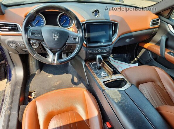 ZAM57YTAXJ1286239 2018 MASERATI GHIBLI Синий Вид панели приборов