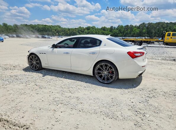 ZAM57YTL6K1325878 2019 MASERATI GHIBLI White Trasero izquierdo