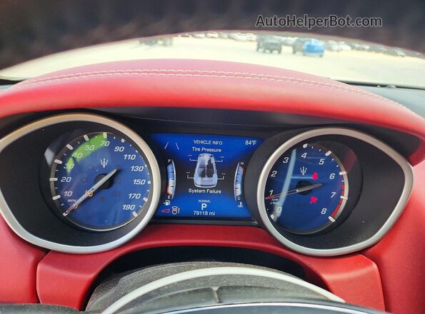 ZAM57YTL6K1325878 2019 MASERATI GHIBLI White Vista del cuadro de instrumentos