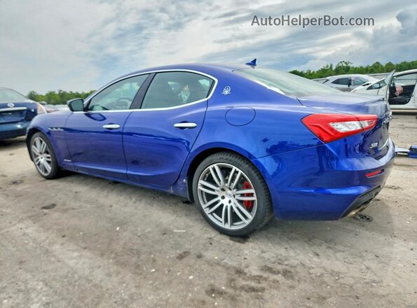 ZAM57YTS2K1329627 2019 MASERATI GHIBLI Blue უკანა მარცხენა