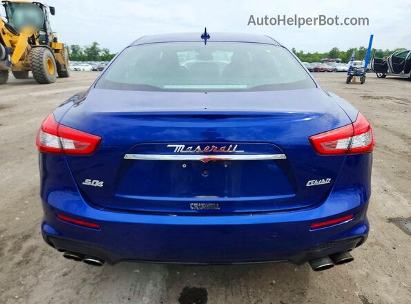 ZAM57YTS2K1329627 2019 MASERATI GHIBLI Blue უკანა ხედი