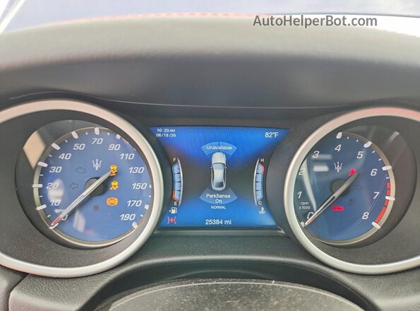 ZAM57YTS2K1329627 2019 MASERATI GHIBLI Blue ხელსაწყოთა პანელის ხედი