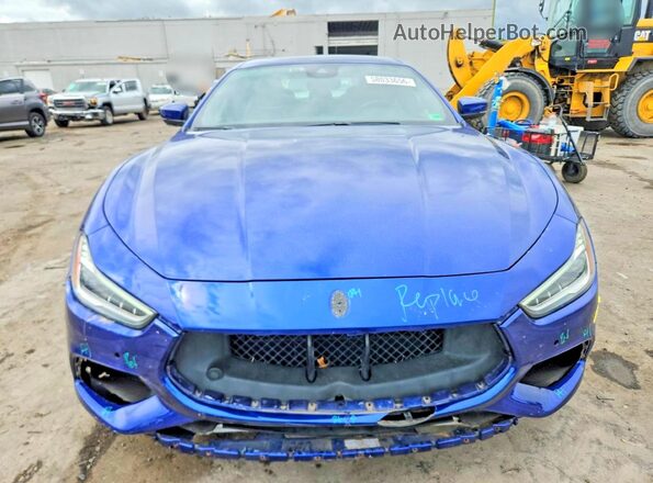 ZAM57YTS2K1329627 2019 MASERATI GHIBLI Blue წინა ხედი