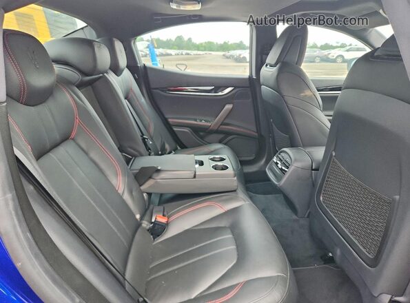 ZAM57YTS2K1329627 2019 MASERATI GHIBLI Blue უკანა სავარძლების ხედი