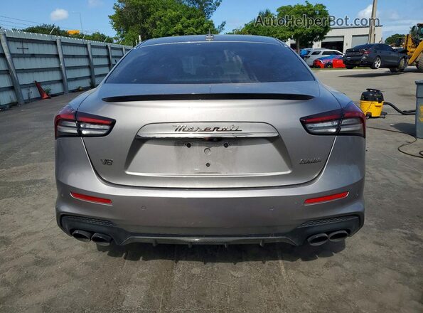 ZAM57ZST1NX399881 2022 MASERATI GHIBLI Gray Вид ззаду