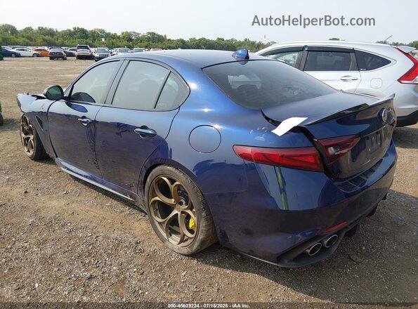 ZARFAEAV1J7590268 2018 ALFA ROMEO GIULIA Blue Rear left