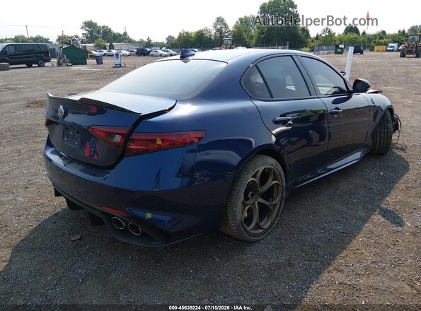 ZARFAEAV1J7590268 2018 ALFA ROMEO GIULIA Blue Rear right