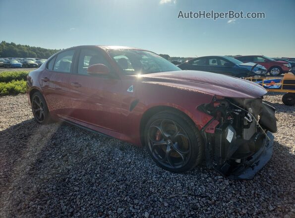 ZARFAEAV3J7570166 2018 ALFA ROMEO GIULIA Red Առջևի աջ