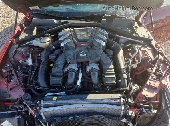 ZARFAEAV3J7570166 2018 ALFA ROMEO GIULIA Red Սալոնի հետևի տեսք