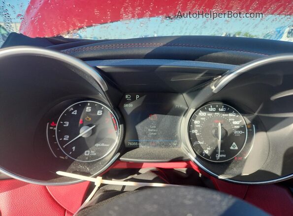 ZARFAEAV3J7570166 2018 ALFA ROMEO GIULIA Red Սարքավորումների վահանակի տեսք