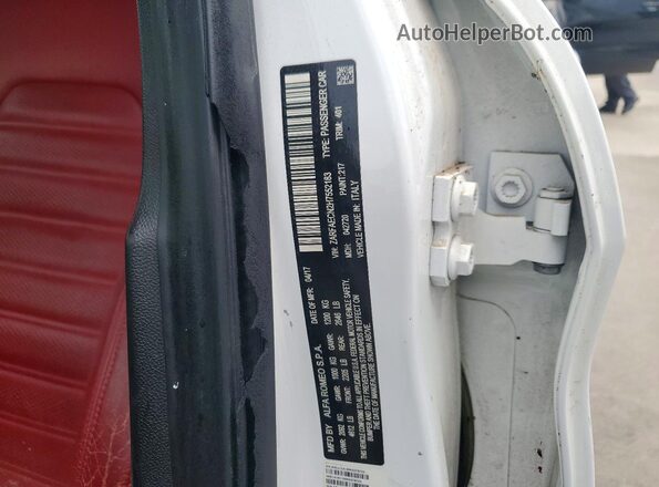 ZARFAECN2H7552183 2017 ALFA ROMEO GIULIA White Շարժիչի բաժամունքի տեսք