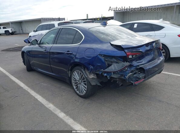 ZARFAECN3J7589183 2018 ALFA ROMEO GIULIA Синий Задняя левая четверть