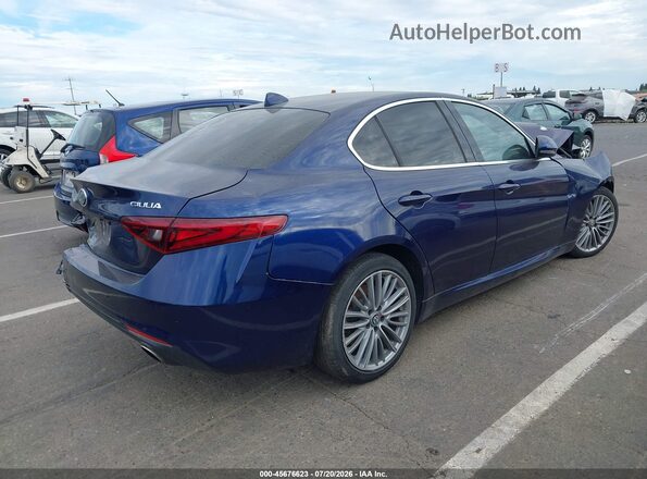 ZARFAECN3J7589183 2018 ALFA ROMEO GIULIA Синий Задняя правая четверть