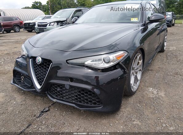 ZARFAECN4H7537846 2017 ALFA ROMEO GIULIA Black Front view