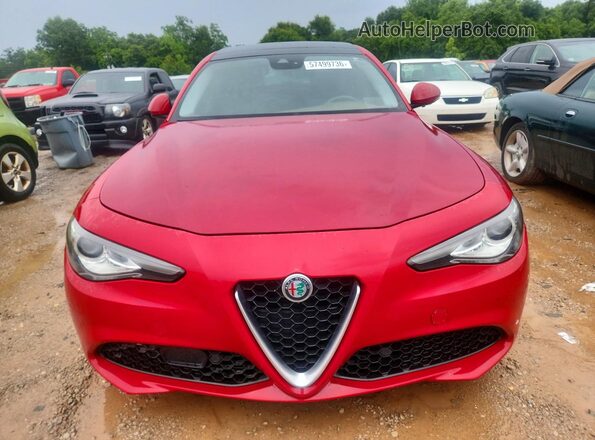 ZARFAECN5H7536818 2017 ALFA ROMEO GIULIA Red Դիմացի տեսք