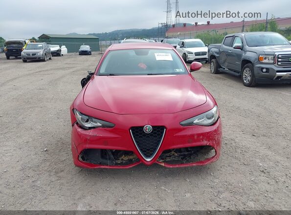 ZARFAEDNXH7540846 2017 ALFA ROMEO GIULIA Red Widok zestawu wskaźników