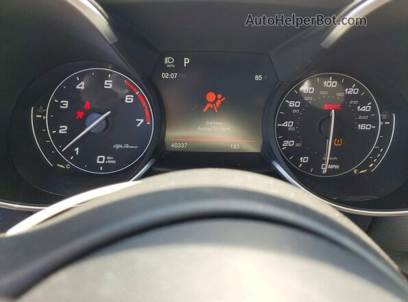 ZARFAEEN6H7528692 2017 ALFA ROMEO GIULIA Серый Вид щитка приборов